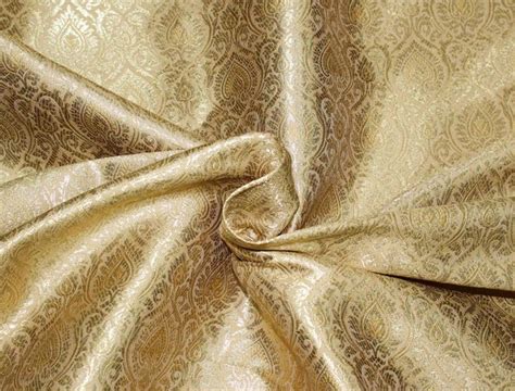 chinese metallic gold brocade fabric|brocade material by yard.